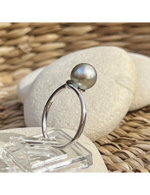 price tahitian black pearl woman ring - Poemotu