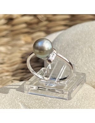 price tahitian black pearl woman ring - Poemotu