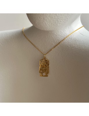 gold tiki necklace for men tiki price - father day - tahitian jewerly for men - tahiti jewerly - tahitian jewerly