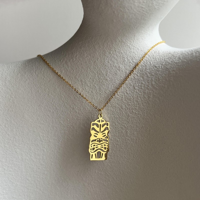 Te Mana Ora - Tiki golden pendant