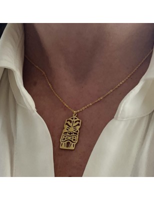 tiki or en collier homme tiki prix - fête des pères
