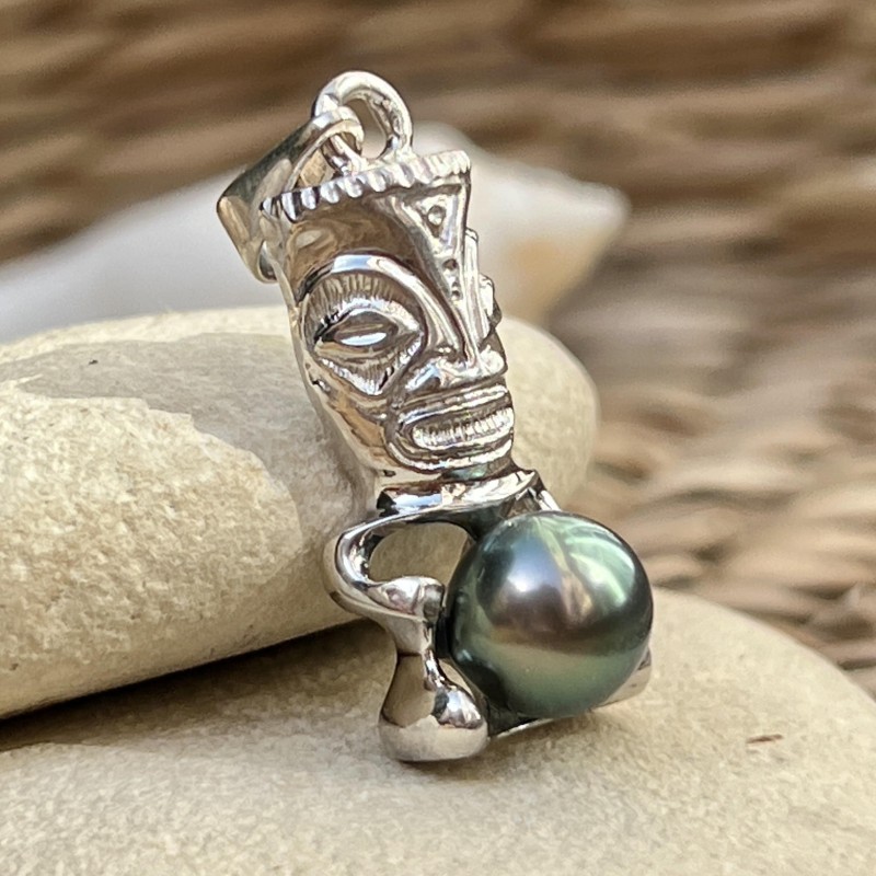 Te Mana - Perle de Tahiti - Peacock - Argent 925 Rhodié