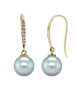 Pendientes con perla de Tahití