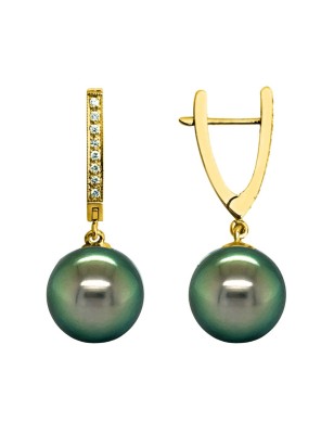大溪地珍珠耳环