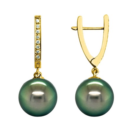 Серьги с таитянской жемчужиной