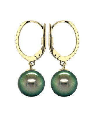 tahitian jewel - tahitian pearl earrings - tahitian pearl woman earrings - tahitian jewerly stores
