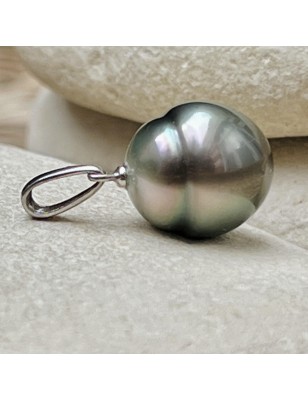 tahitian cultured pearl from tahiti women's pendant silver price - tahitian jewel