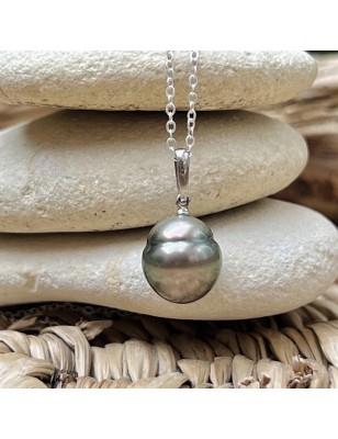 pendentif argent perle de culture de Tahiti femme prix