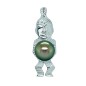Hono-Tiki - 9/10mm Tahitian Pearl - 18K Gold