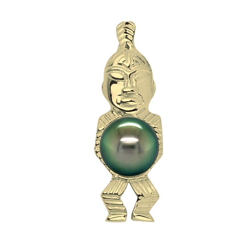 Hono-Tiki - 9/10mm Tahitian Pearl - 18K Gold
