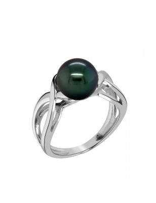 Anillo con perla de Tahití