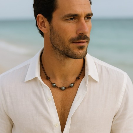 Collana con perla di Tahiti