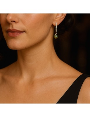 quel est le prix de perles de Tahiti en boucles d'oreilles en or et diamant? bijou tahitien