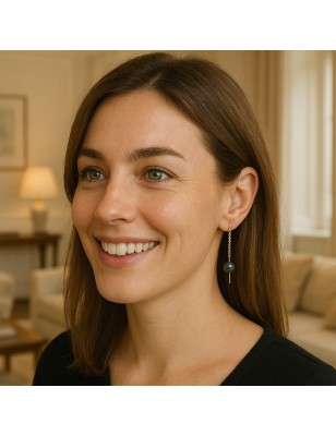 Серьги с таитянской жемчужиной