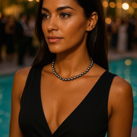 Collar con perla de Tahití