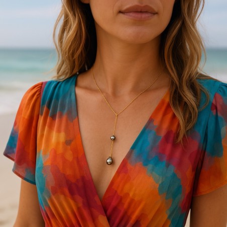 Collana con perla di Tahiti