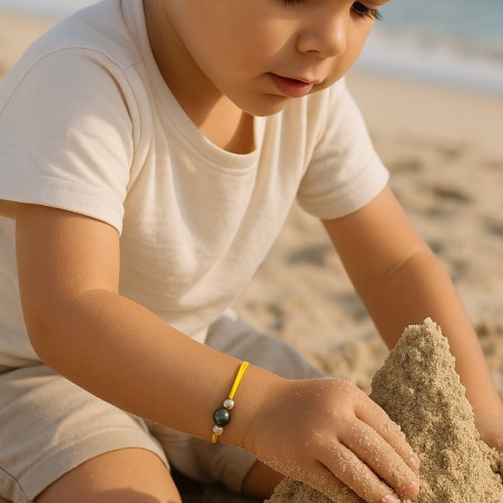 Bracciale con perla di Tahiti - Bracciale per bambini con perla