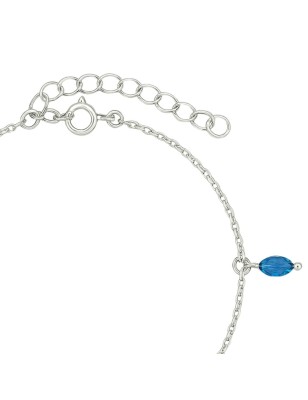 perles de cristal en chevillère argent prix