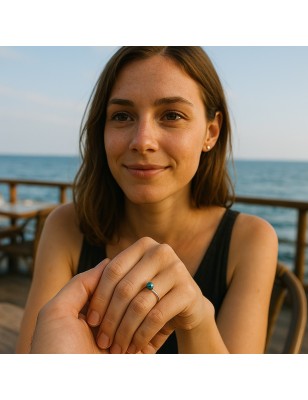 Anillo con perla de Tahití