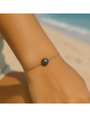 prix bracelet femme perles de tahiti cerclées perles tahitiennes