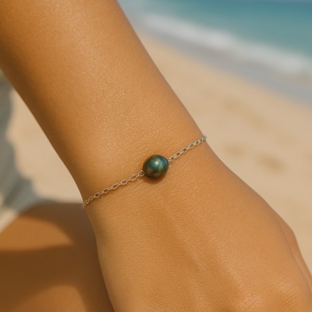 prix bracelet femme perles de tahiti cerclées perles tahitiennes