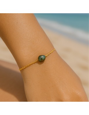 Pulsera con perla de Tahití