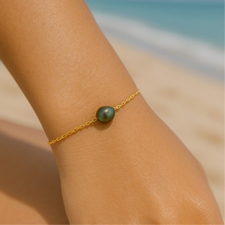 Pulsera con perla de Tahití