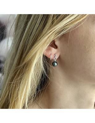 tahitian pearls in silver earrings price - perla Tahiti - tahitian jewerly - tahitian jewerly stores