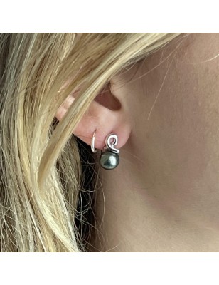 What Makes Tahitian Pearls Special? silver earrings in Tahitian pearls price - perla Tahiti - tahitian jewerly