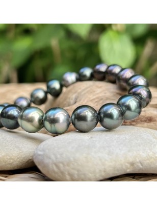 which price for a men's bracelet with only Tahitian pearls ? cultured pearls - tahitian jewerly for men - tahiti jewerly