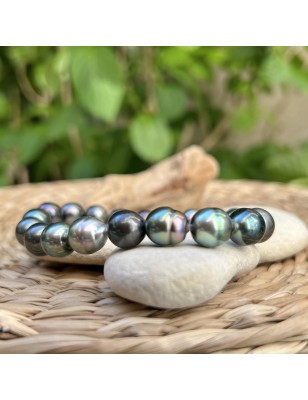 which price for a men's bracelet with only Tahitian pearls ? cultured pearls - tahitian jewerly for men - tahiti jewerly