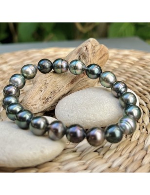 which price for a men's bracelet with only Tahitian pearls ? cultured pearls - tahitian jewerly for men - tahiti jewerly