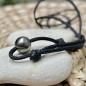 Reva - Tahitian Pearl - Peacock - Choker