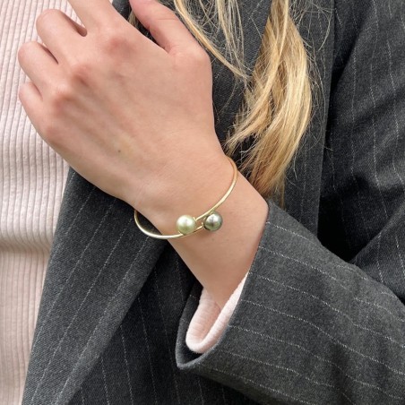 Omahi - Yellow 18K Gold - Water and Lime Greens