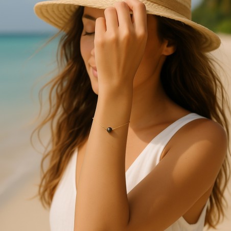perle de Tahiti en bracelet or pour femme prix - bracelet tahitien
