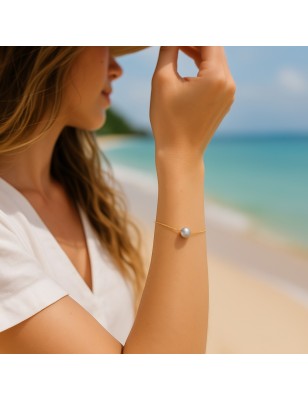 Lani - Tahitian Pearl - 10/11mm - 18k Gold Bracelet