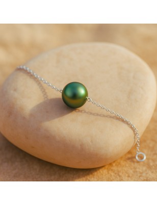 Tahitian Pearl - 9/10mm - 18K Gold Bracelet
