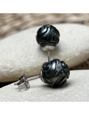 où acheter des perles noires gravées en boucles d'oreilles ? bijou tahitien