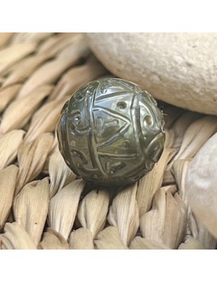 quel est le prix d'une perle de Tahiti gravée - perle de Tahiti vert lagon