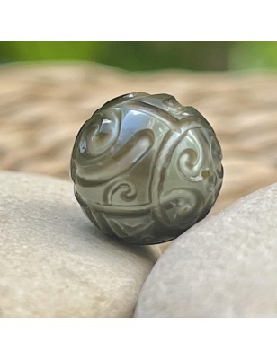 engraved tahitian pearl price - white cultured pearl from Tahiti
