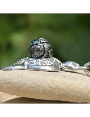 perle noire de Tahiti en pendentif tortue avec une perle gravée prix
