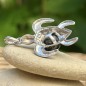 Colgante de tortuga con perla negra de Tahití grabada (9,44 mm)