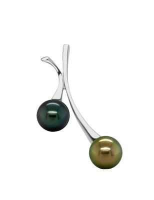 which price for Tahitian pearls on you and I pendant in silver ? perla Tahiti - tahitian jewerly stores