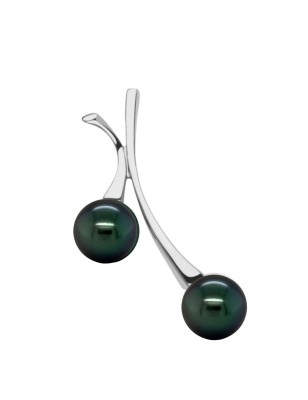 which price for Tahitian pearls on you and I pendant in silver ? perla Tahiti - tahitian jewerly stores