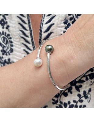 perle d'eau douce en bracelet perle de culture de Tahiti prix