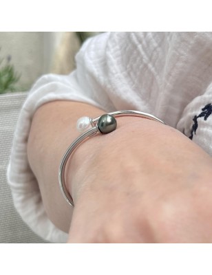 perle d'eau douce en bracelet perle de culture de Tahiti prix