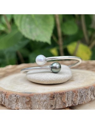 perle d'eau douce en bracelet perle de culture de Tahiti prix