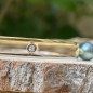 Bracelet Jonc Or 750 Perle de Tahiti et Diamants