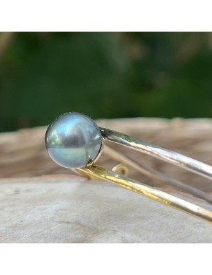 bracelet jonc or jaune et rose perle de tahiti prix