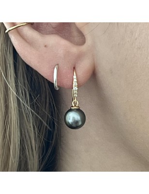 quel est le prix de perles de Tahiti en boucles d'oreilles en or et diamant? bijou tahitien